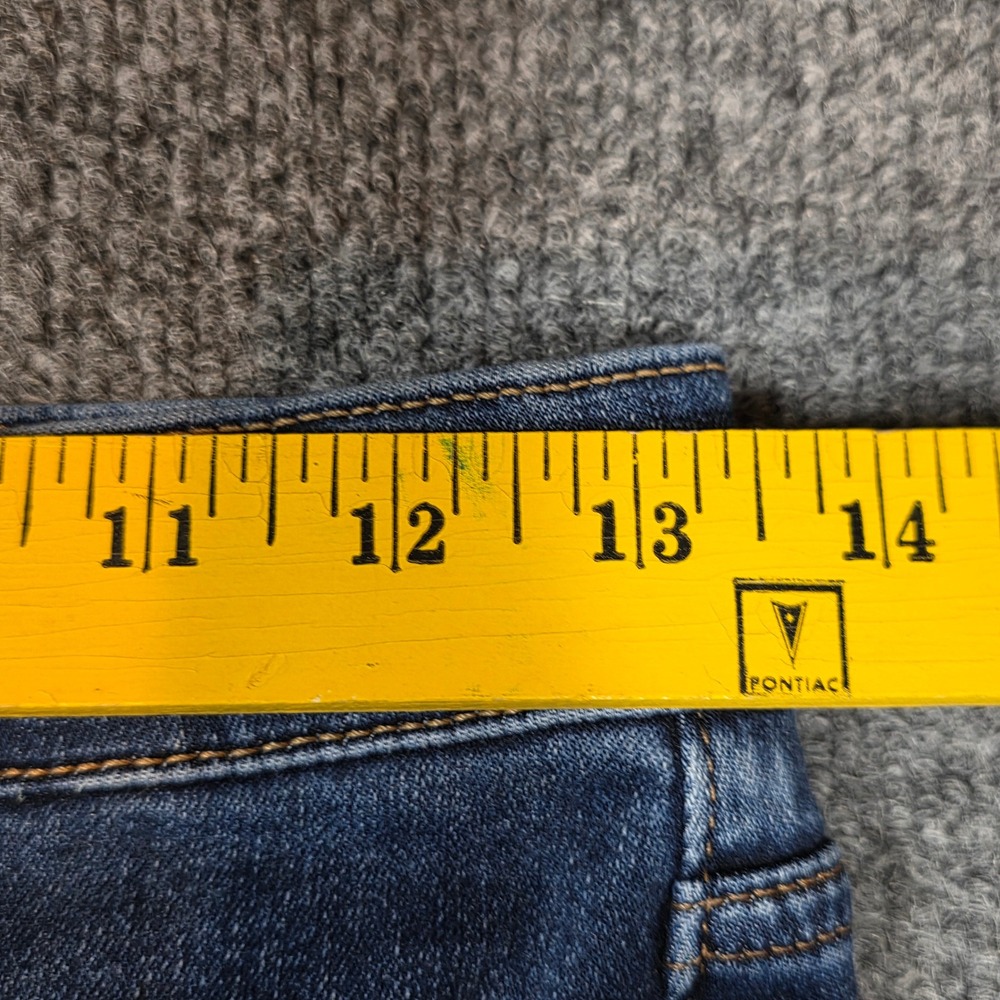 Express Boot High Rise Jeans 6 Long Dark Wash‎ Denim Retro 70s Womens - Picture 8 of 13